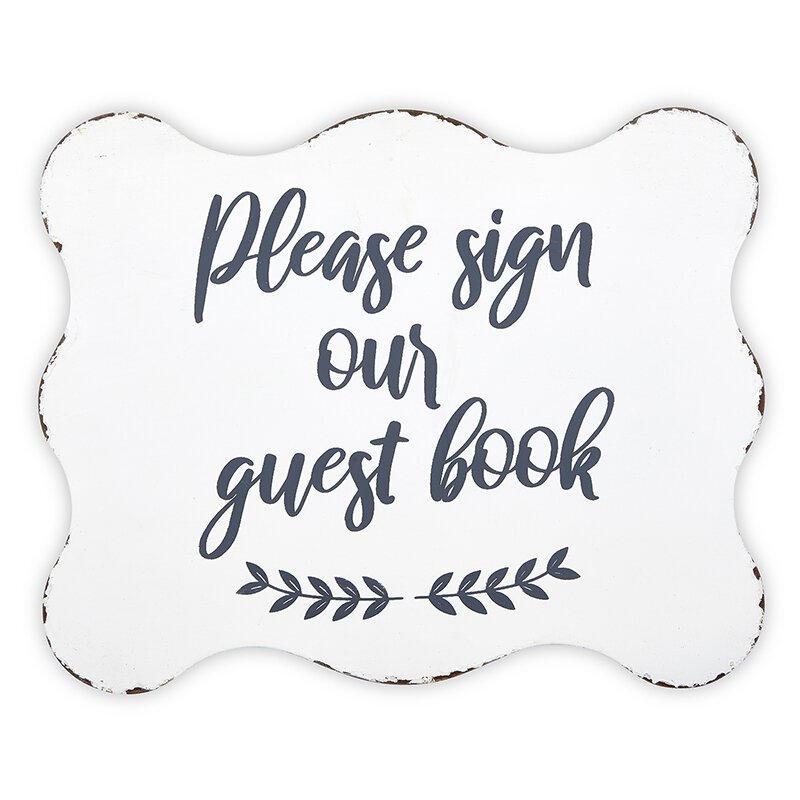 Sign Our Guest Book Sign