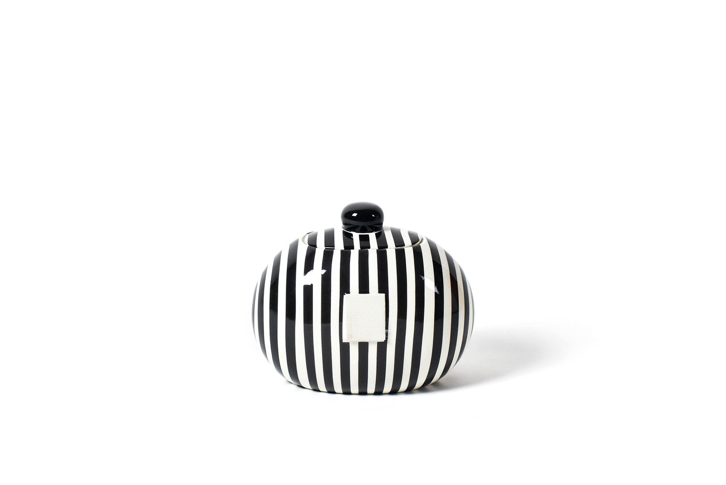Black Stripe Mini Cookie Jar