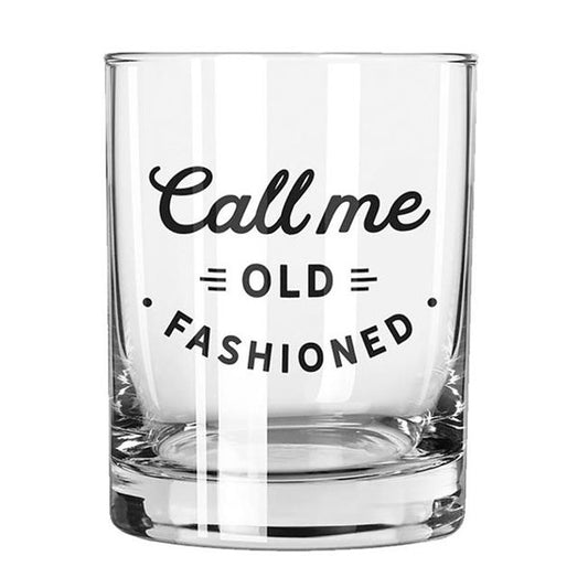 Call Me Old Fashioned Whiskey Glass