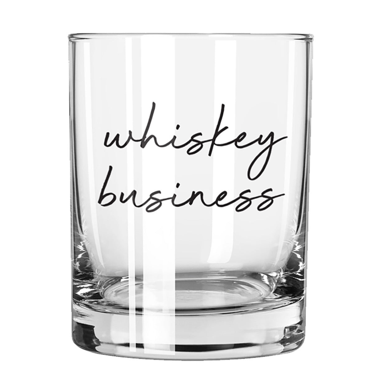 Whiskey Business Glass