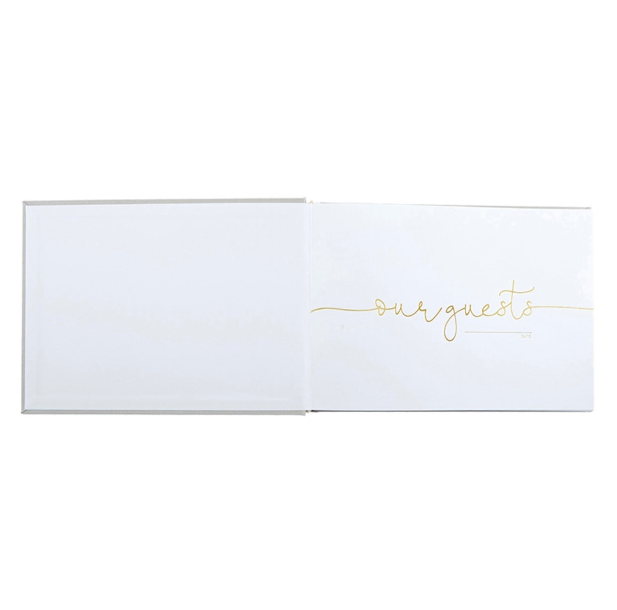 Guest Book - White & Gold
