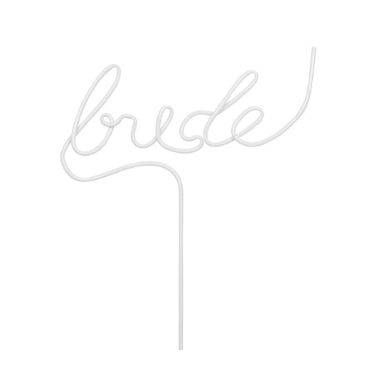 Bride Straw - White