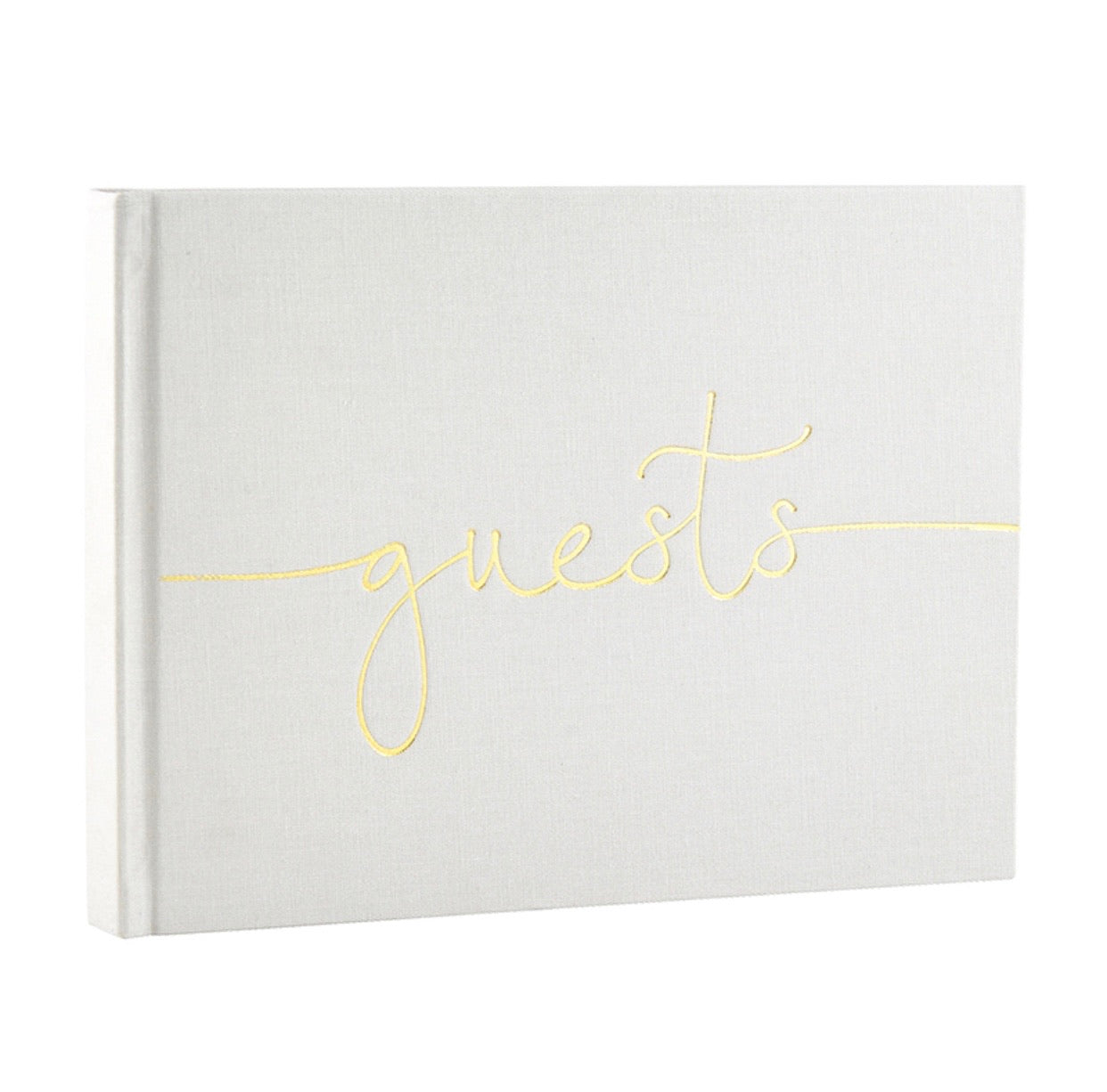 Guest Book - White & Gold