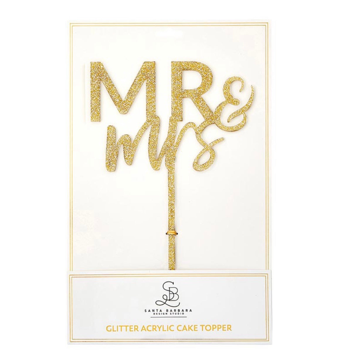 Mr & Mrs - Acrylic Cake Topper